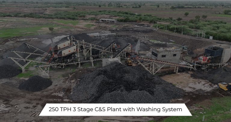 250 TPH 3 Stage C&S Plant with Washing System