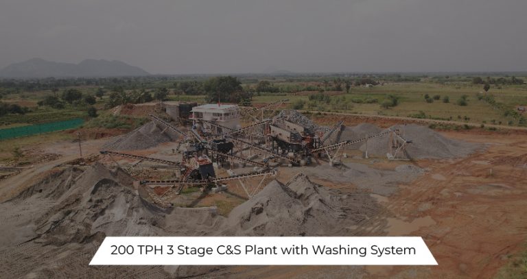 200 TPH 3 Stage C&S Plant with Washing System