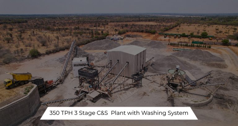 350 TPH 3 Stage C&S Plant with Washing System